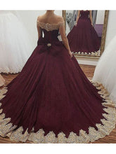 Beautiful Prom Dress Off-the-shoulder Sweep/Brush Train Sexy Prom Dress/Evening Dress JKL235