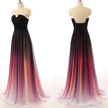 Beautiful Ombre Prom Dresses A-line Short Train Long Prom Dress/Evening Dress JKL241