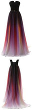 Beautiful Ombre Prom Dresses A-line Short Train Long Prom Dress/Evening Dress JKL241