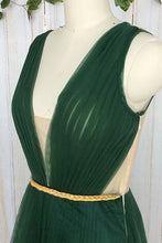 Cheap Green Prom Dresses V-neck Floor-length Ruffles Sexy Prom Dress/Evening Dress JKL245