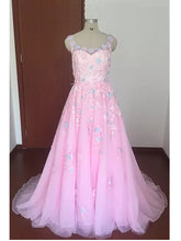 Chic Prom Dresses A-line Short Train Scoop Pink Prom Dress/Evening Dress JKL249