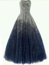 Dark Navy Prom Dresses Sweetheart Floor-length Sexy Prom Dress/Evening Dress JKL270