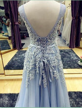 Beautiful Prom Dresses V-neck Lace-up Floor-length Chic Prom Dress/Evening Dress JKL271