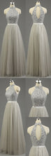 Long Prom Dresses High Neck Floor-length Tulle Prom Dress/Evening Dress JKL272