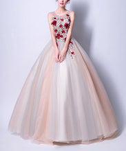 Beautiful Prom Dresses Scoop Floor-length Ball Gown Chic Prom Dress/Evening Dress JKL282