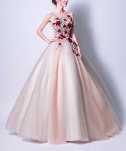 Beautiful Prom Dresses Scoop Floor-length Ball Gown Chic Prom Dress/Evening Dress JKL282