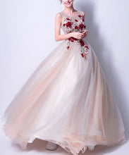 Beautiful Prom Dresses Scoop Floor-length Ball Gown Chic Prom Dress/Evening Dress JKL282