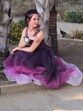 Beautiful Prom Dresses Ombre Straps Floor-length Sexy Prom Dress/Evening Dress JKL304|Annapromdress