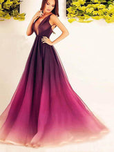 Beautiful Prom Dresses Ombre Straps Floor-length Sexy Prom Dress/Evening Dress JKL304|Annapromdress