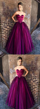Fuchsia Prom Dresses A-line Floor-length Sweetheart Sexy Prom Dress/Evening Dress JKL311|Annapromdress