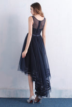 High Low Prom Dresses A-line Scoop Asymmetrical Cheap Prom Dress/Evening Dress JKL315