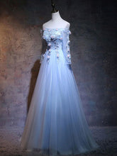 Beautiful Prom Dresses Off-the-shoulder Long Sleeve Lace Prom Dress/Evening Dress JKL323