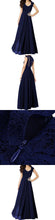 Cheap Lace Prom Dresses Floor-length Scoop Dark Navy Long Prom Dress/Evening Dress JKL327