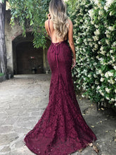 Sexy Prom Dresses Spaghetti Straps Lace Trumpet/Mermaid Prom Dress/Evening Dress JKL330