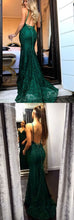 Sexy Prom Dresses Spaghetti Straps Lace Trumpet/Mermaid Prom Dress/Evening Dress JKL330