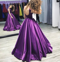 Chic Prom Dresses A-line Floor-length Regency Lace-up Sexy Prom Dress/Evening Dress JKL347