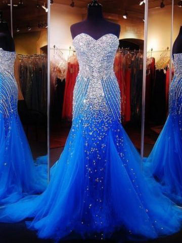 Luxury Prom Dresses Sweetheart Sequins Sheath/Column Sexy Prom Dress/Evening Dress JKL350