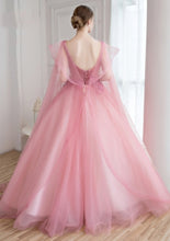 Beautiful Prom Dresses Ball Gown Floor-length V-neck Sexy Prom Dress/Evening Dress JKL354
