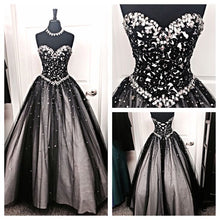 Black Prom Dresses Sweetheart Floor-length Lace Sexy Prom Dress/Evening Dress JKL361