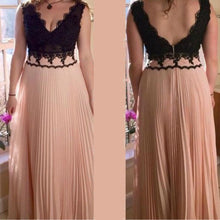 Chic Prom Dresses V-neck Floor-length Lace Sexy Prom Dress/Evening Dress JKL367