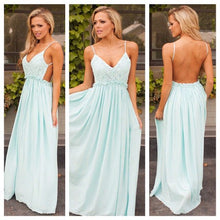 Backless Prom Dresses Spaghetti Straps Floor-length Sexy Prom Dress/Evening Dress JKL370