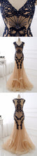 Sexy Prom Dresses Trumpet/Mermaid V-neck Rhinestone Prom Dress/Evening Dress JKL373
