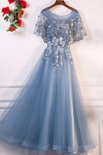 Chic Prom Dresses A-line Floor-length Appliques Prom Dress/Evening Dress JKL393