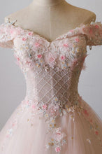 Beautiful Prom Dresses Ball Gown Sweep/Brush Train Sage Pearl Pink Prom Dress/Evening Dress JKL396