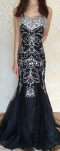 Sexy Black Prom Dresses Sweetheart Floor-length Rhinestone Prom Dress/Evening Dress JKL397