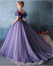 Ball Gown Prom Dresses Beading Hand-Made Flower Sexy Prom Dress/Evening Dress JKL411