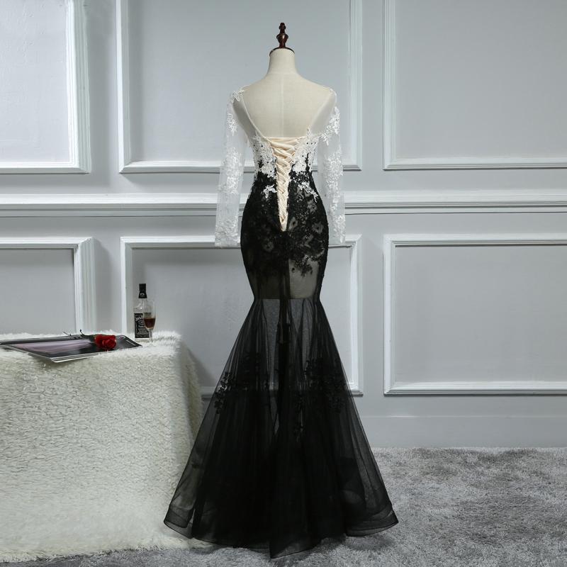 Black and White Prom Dresses Trumpet/Mermaid Sexy Long Prom Dress/Even Anna PromDress Black and White Prom Dresses Trumpet/Mermaid Sexy Long Prom Dress/Even Anna PromDress