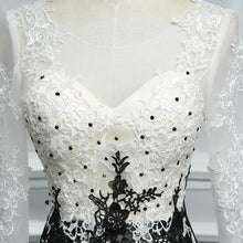 Black and White Prom Dresses Trumpet/Mermaid Sexy Long Prom Dress/Evening Dress JKL417