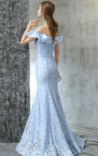 Lace Prom Dresses Off-the-shoulder Trumpet/Mermaid Sexy Prom Dress/Evening Dress JKL422