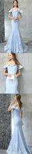 Lace Prom Dresses Off-the-shoulder Trumpet/Mermaid Sexy Prom Dress/Evening Dress JKL422