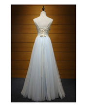 Sexy Prom Dresses A-line Straps Appliques Lace-up Tulle Prom Dress/Evening Dress JKL429