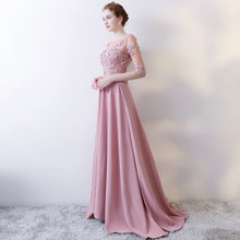 Beautiful Prom Dresses Scoop A-line Short Train Sexy Prom Dress/Evening Dress JKL437
