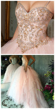 Ball Gown Prom Dresses Spaghetti Straps Rhinestone Chic Prom Dress/Evening Dress JKL441