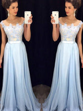 Cheap Prom Dresses A-line Floor-length Appliques Sexy Prom Dress/Evening Dress JKL446