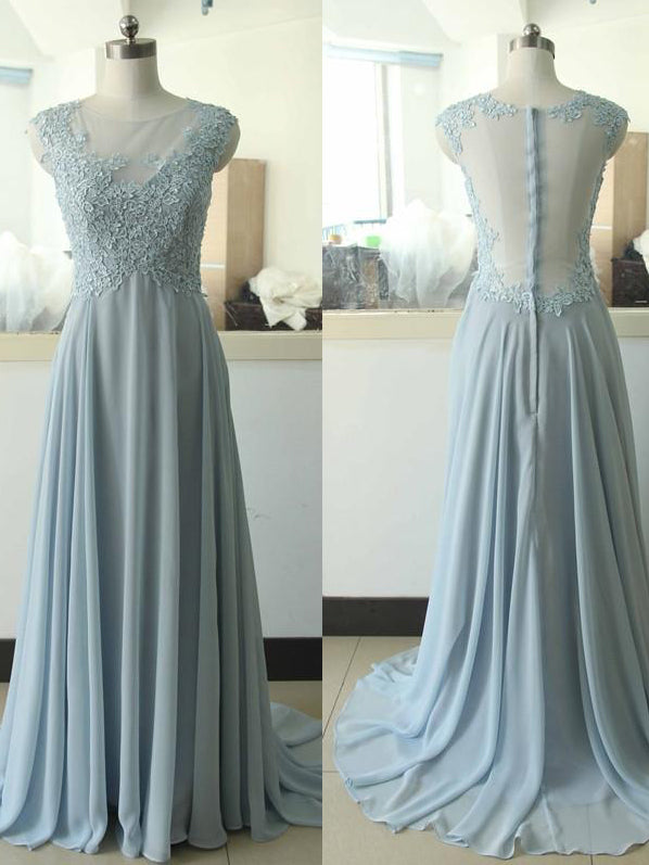 Beautiful Prom Dresses A-line Short Train Chiffon Sexy Prom Dress/Evening Dress JKL450