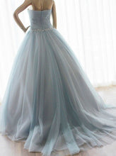Chic Prom Dresses Ball Gown Sweep/Brush Train Ruffles Sexy Prom Dress/Evening Dress JKL452
