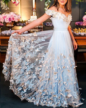 Sexy Prom Dresses Off-the-shoulder Floor-length Appliques Long Prom Dress Evening Dress JKL457|Annapromdress
