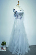 Sexy Prom Dresses Off-the-shoulder Floor-length Appliques Long Prom Dress Evening Dress JKL465