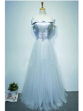Sexy Prom Dresses Off-the-shoulder Floor-length Appliques Long Prom Dress Evening Dress JKL465
