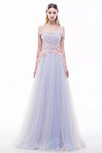 Sexy Prom Dresses V-neck Floor-length Hand-Made Flower A-line Prom Dress JKL480