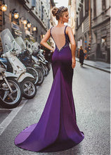 Sexy Prom Dresses Sheath Column Regency Long Cheap Prom Dress Satin Evening Dress JKL484