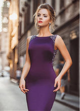 Sexy Prom Dresses Sheath Column Regency Long Cheap Prom Dress Satin Evening Dress JKL484