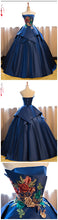 Ball Gown Prom Dresses Strapless Floor-length Appliques Long Prom Dress JKL488