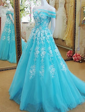 Beautiful Prom Dresses Off-the-shoulder Sweep/Brush Train Prom Dress Sexy Evening Dress JKL491