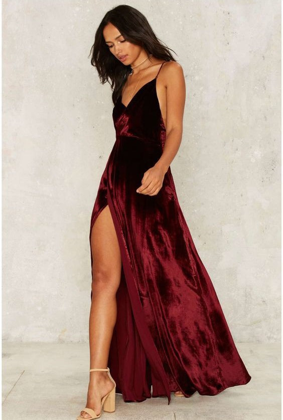Cheap Prom Dresses Spaghetti Straps Floor-length Sexy Long Burgundy Pr Anna PromDress Cheap Prom Dresses Spaghetti Straps Floor-length Sexy Long Burgundy Pr Anna PromDress