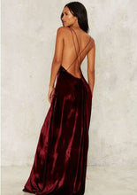 Cheap Prom Dresses Spaghetti Straps Floor-length Sexy Long Burgundy Prom Dress JKL525